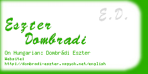eszter dombradi business card