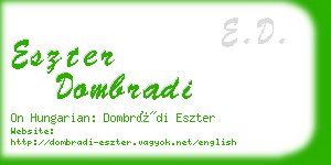 eszter dombradi business card